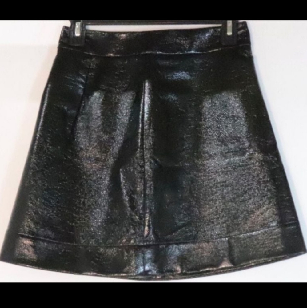 Michael Kors Faux Leather Mini Skirt
